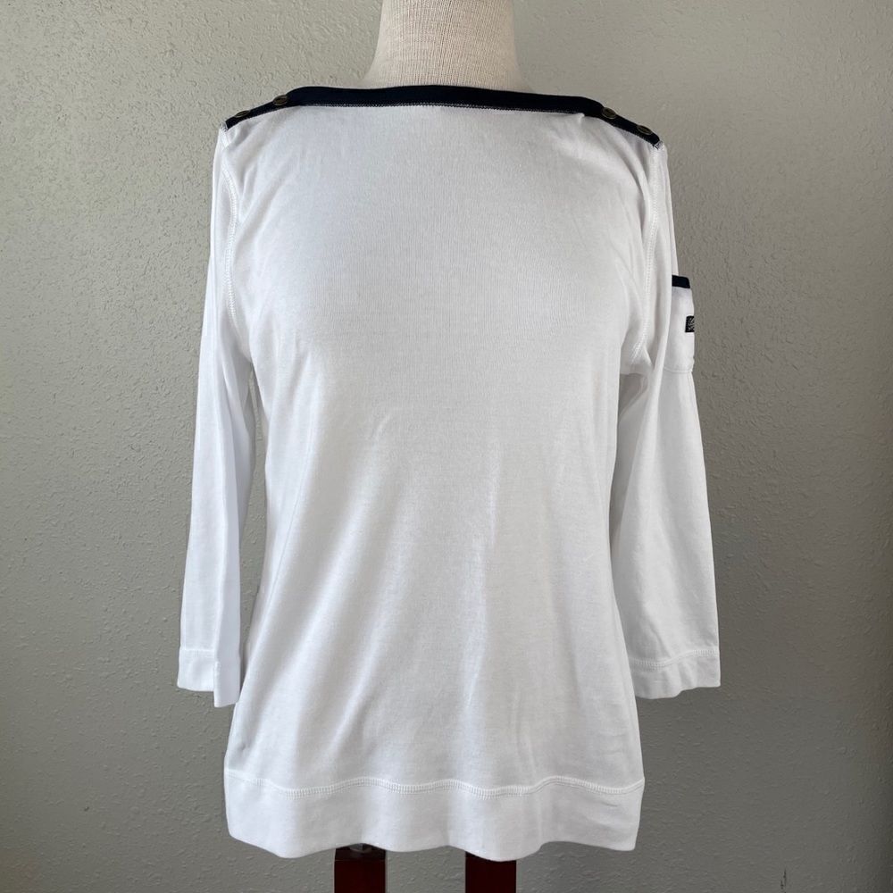 NWT Lauren Ralph Lauren Long Sleeve Top Size L